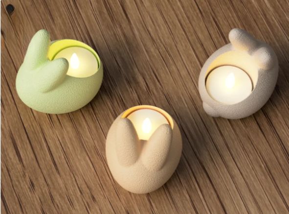 Easter Bunny LED Tealight Holder