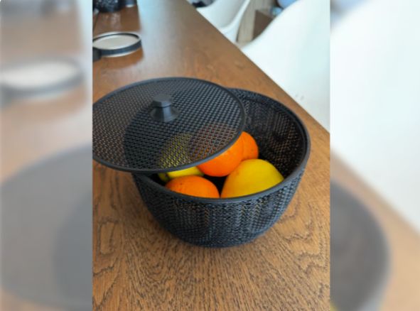 Cocktail Bar Mesh Basket | Citrus & Fruit Holder 3D