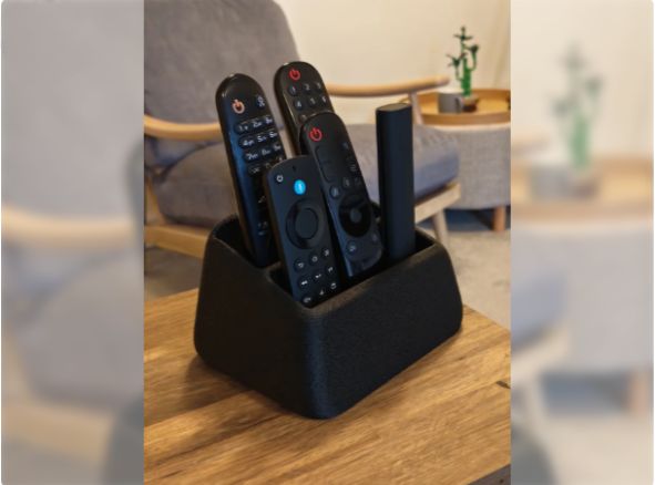 Minimal Remote Caddy – 4 Layouts