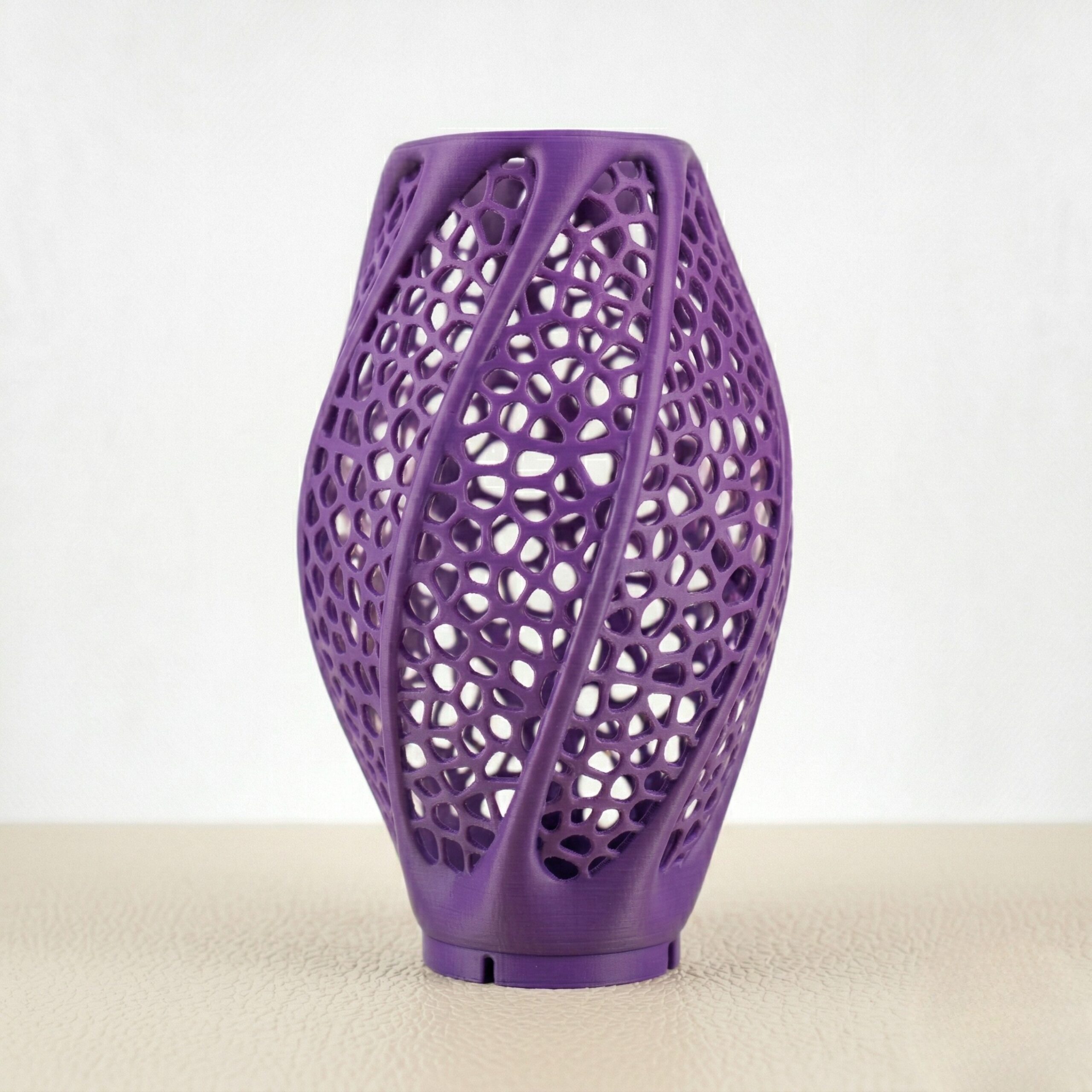 Voronoi 'Poops' Lamp - 3D Printed Geometric Decorative Table Lamp, Unique Waste Filament Display, Modern Night Light for Home & Office Decor