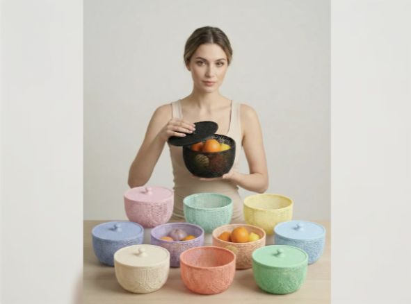 Cocktail Bar Mesh Basket | Citrus & Fruit Holder 3D