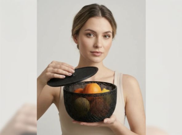 Cocktail Bar Mesh Basket | Citrus & Fruit Holder 3D