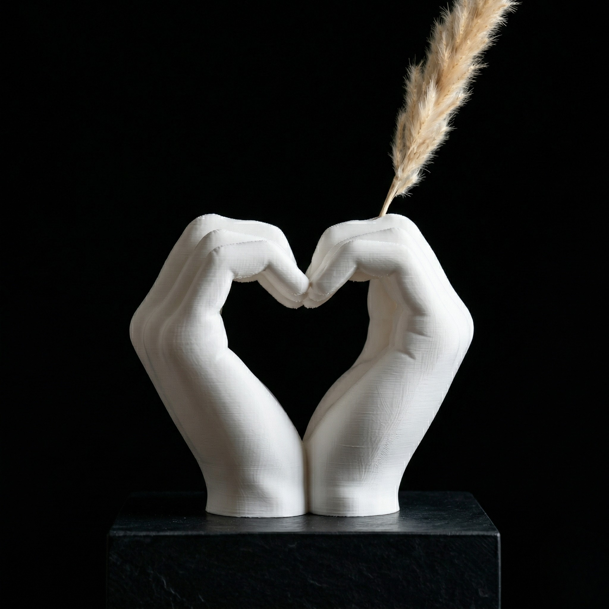 Heart Hands Vase Love Gesture Planter Unity Hands Vase Heart Shape Hand Vase Minimalist Love Hands Planter